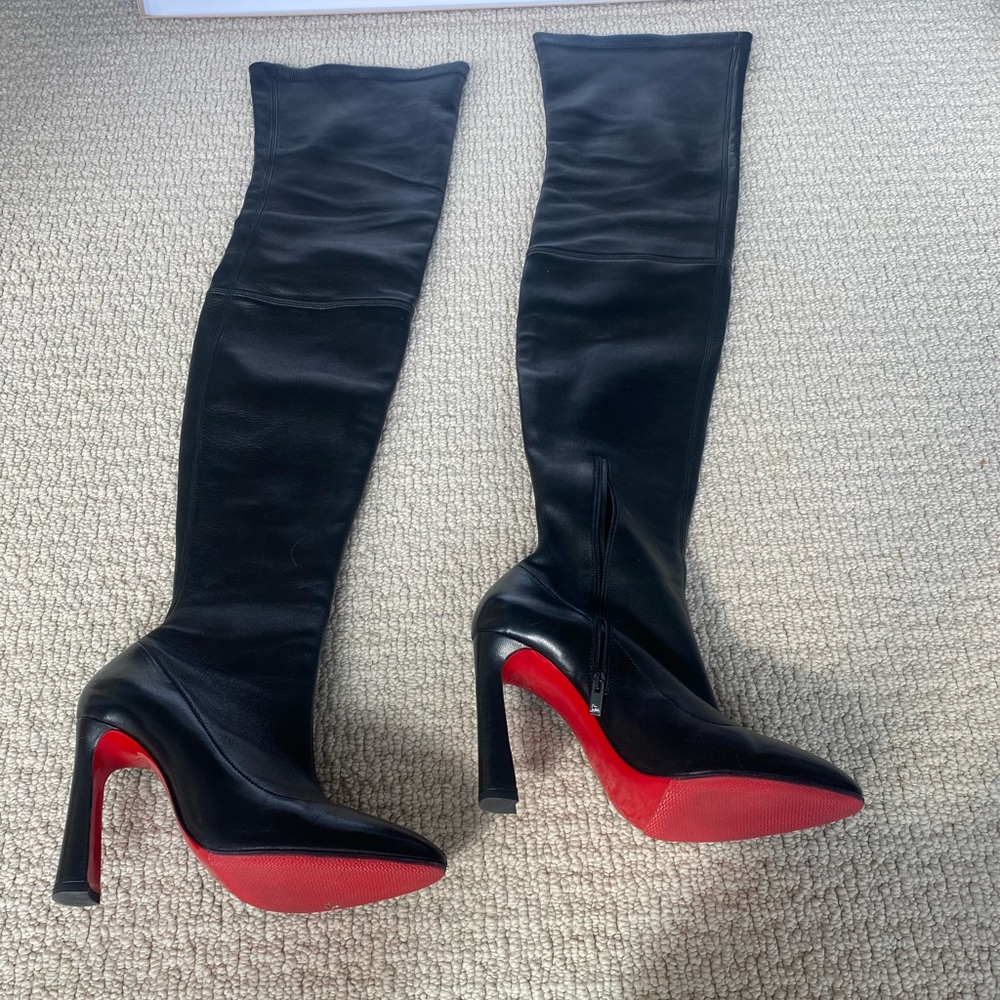 thigh high christian louboutin boots - Picture 3 of 12